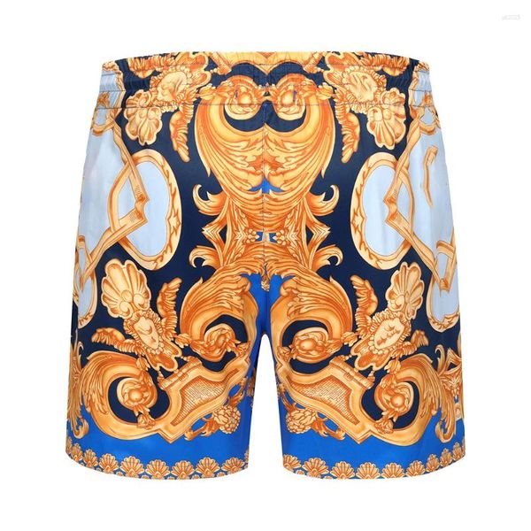 Shorts maschile 2024 Beach Summer Men Europe and America Baroch Modello stampato Slim Selion Holiday Sil Quick Dry traspirante