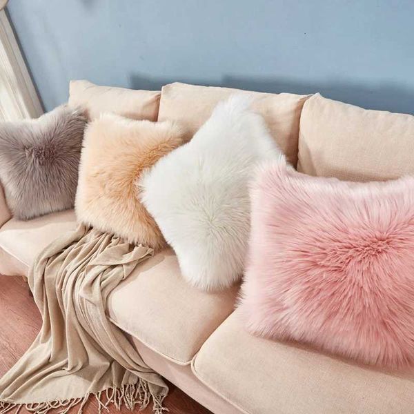 Cushion/Decorativa nórdica Faux Fur Cushion Cober