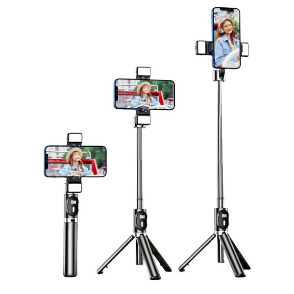 Mobiltelefone Mounts Selfie Stick Mobiltelefon Ständer Bluetooth Stativ integriertes Floor Telescopic Stick tragbare Desktop -Halter