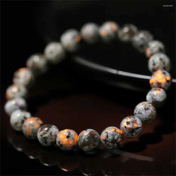 Figuras decorativas Flama Natural Stone Bracelet Men Mulheres poderosas Chakra Yoooperlite Meditação de Energia de Energia Fengshui Jóias