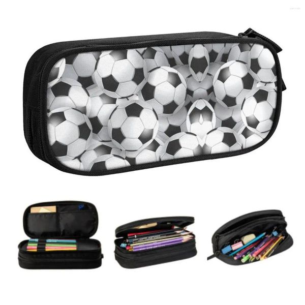 Palloni da calcio personalizzati Case a matita in bianco e nero per ragazza grande sport box sport box forniture scolastiche