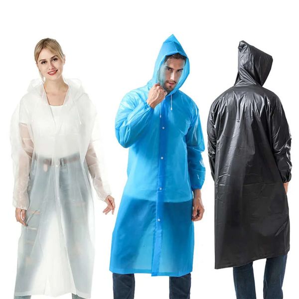 Eva kalınlaşmış ceket çevre dostu yeniden kullanılabilir yağmur tek kullanımlık olmayan açık yağmurluk kampı su geçirmez yağmur giysisi takım elbise ceket aşınma