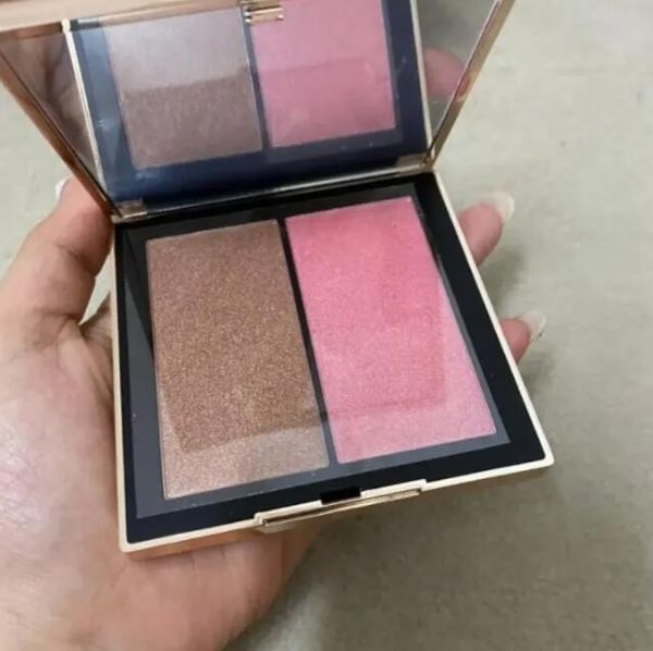 Hochwertige zweifarbige Blush Face Make-up Blush Classic Face Palette Bronzers Highlighters Orgasmus und Sex attraktiv süße Rouge High Gloss Blush Cosmetics