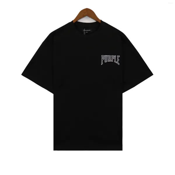 Camisetas masculinas 2024 Men Branda roxa T-shirt Hip Hop Skateboard Street Cotton T-shirts Tee Top Us Size Size Logo Tops