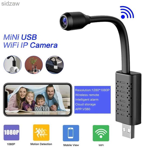 Mini -Kameras U21 HD Intelligent Mini WiFi USB -Kamera Echtzeit Micro -Kamerabewegungserkennung Wireless Video Recorder Mini Überwachung Hidden TF C WX