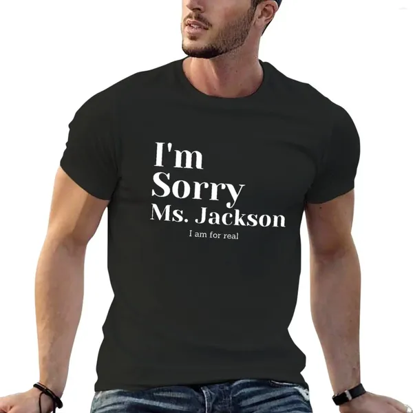 Tops de tanques masculinos, desculpe, sr. Jackson camiseta