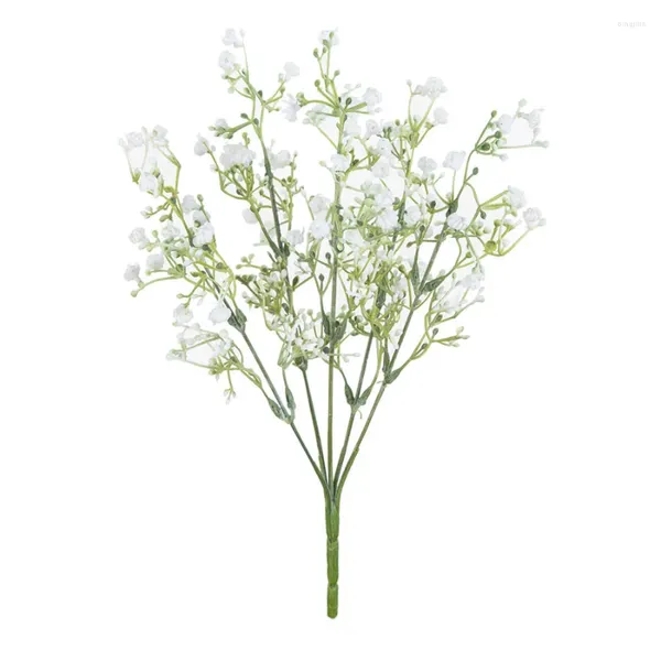 Flores decorativas 1pc Planta artificial de flores gipsophila S Casamento Buquet Buquê de Natal Vaso de Vaso de Jardim decoração de parede DIY Caixa de presente DIY