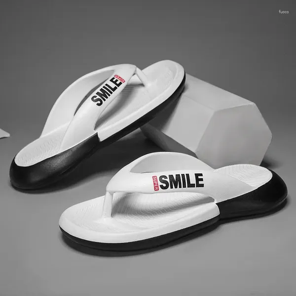 Pantofole per le scarpe da iniezione Eva casual di moda maschile 2024 Shower Outdoor Water Shole Flip Flip Flop White Sandal