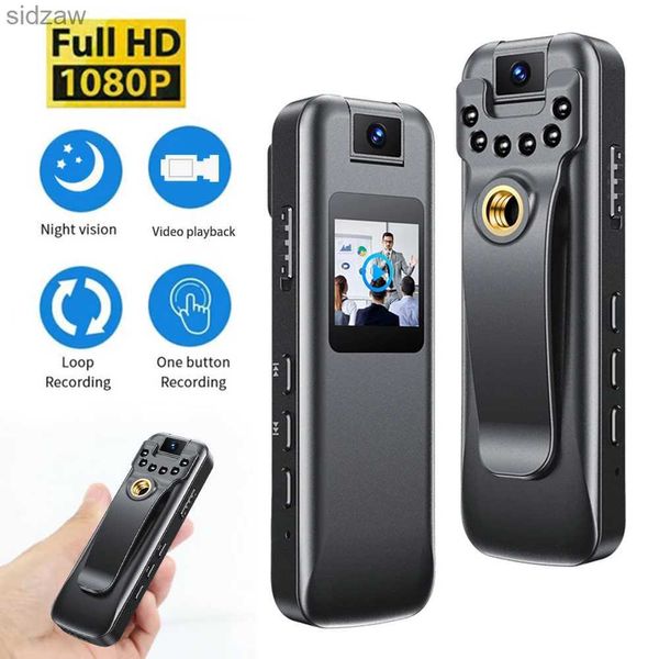 Mini telecamere Full HD 1080p Sports DV Night Vision 500Mah Motion Rilevamento Human Camera Schermo LCD Mini Camera Police Camera WX