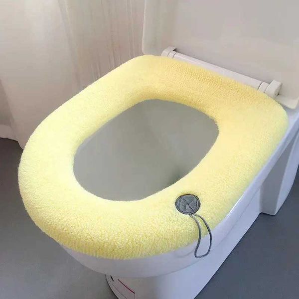 Toilettensitz Abdeckung Toilettensitz Abdeckung Fest einfach einfache O-förmige waschbare Winter warm warmes Badezimmer Beliebtes tägliches Basis Haushalt Heißverkauf Home Continestool Neu