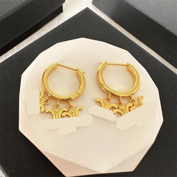 Hot Sell Designers de moda Marca de luxo Celi Stud Pearl Earrings Mulheres para redondo água de cristal diamante ouro Brincos de joias de festas Presente de casamento de festas