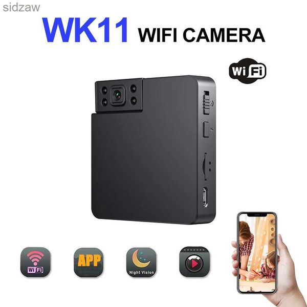 Mini câmeras novas câmera sem fio Wi -Fi WIFI 1080p Vídeo transparente Visão noturna infravermelha Monitoramento de segurança da câmera Mini Câmera WX