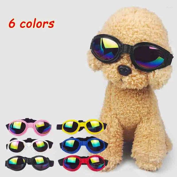 Собачья одежда 6 цветов складываются очки для любимых собак предотвращают ультрафиолетовые солнцезащитные очки для кошек