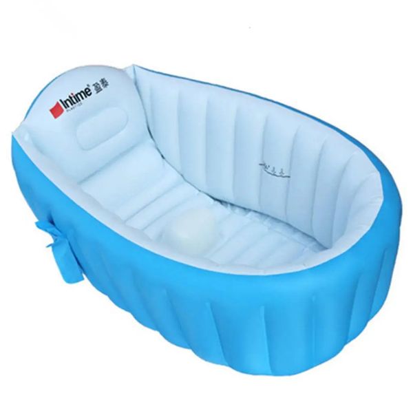 Piscina inflável inflável banheira portátil banheira para crianças nascidas no jardim infantil jogo de água 240506