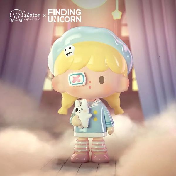 Поиск единорога Zzoton Zhuuodawang мечтательная сценическая серия Blind Box Kawaii игрушки фигуры загадочная коробка день рождения подарки Kid Toy Toy Set 240426