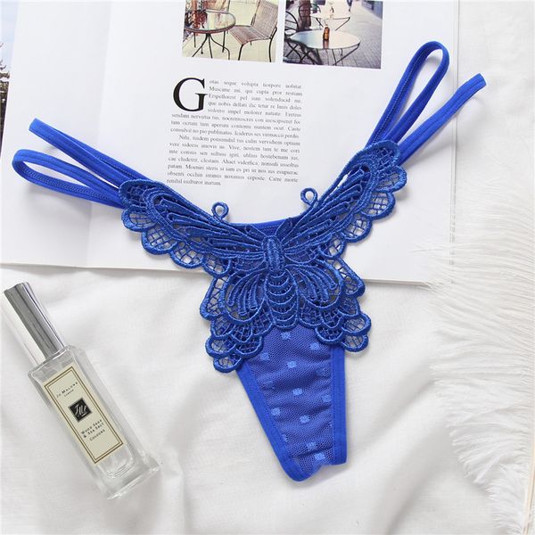 Preço baixo Lady Roupa Lace Lace confortável Borboleta respirável Mulheres G-String Triangle calça curta