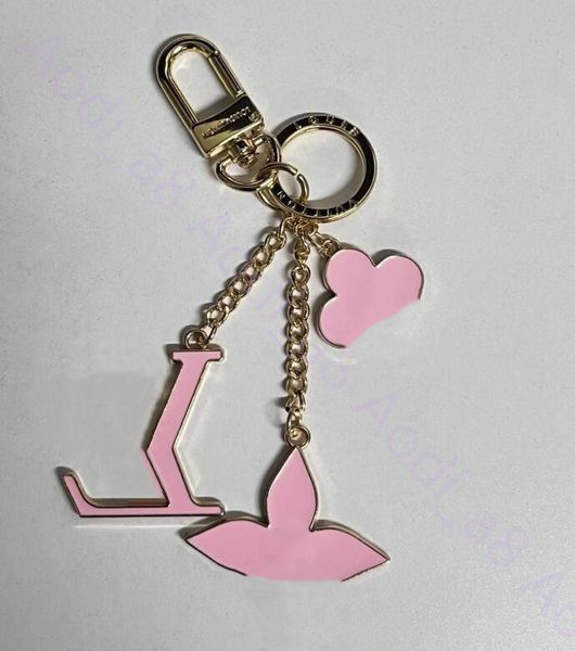 Keychains de designer de luxo Brand Key Rings Classic Clover Metal Keychain Saco de Moda Pingente Pingente Correnturas Chaves de Jóias de Departamento Mulheres Presentes Amante Chaves Chaves