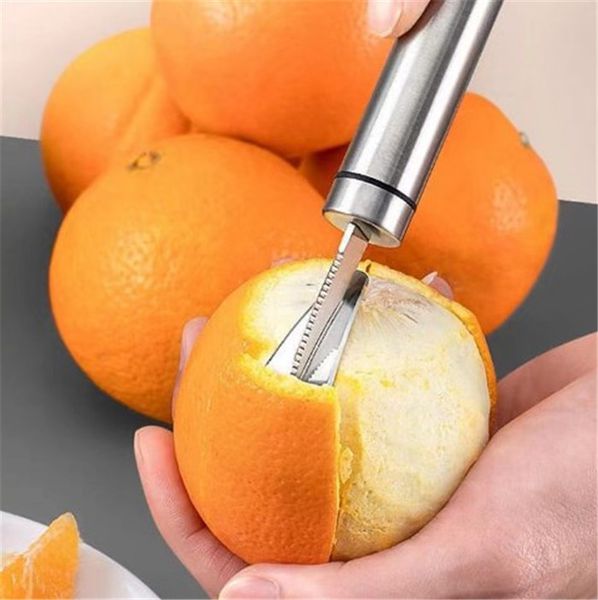 Küchenmesser 304 Edelstahl Orangenschäler Fruchtschäler Haushalt Orange Grapefruitschäler