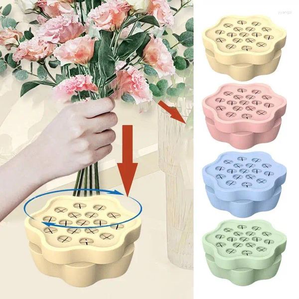 Vasos Silicone Bouquet Haste Titular Decorações de casamento Interior Ikebana Arrangement Rack Flor Stand Floral Art Decor Acessórios