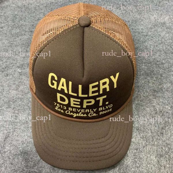 Galerys Abteilung Hut Trucker Hat Graffiti Abteilung Klassische Schaum Baseball Cap ATK Stack Logo GD Workshop Kappe Hochqualität Unisex einstellbarer Hut 185