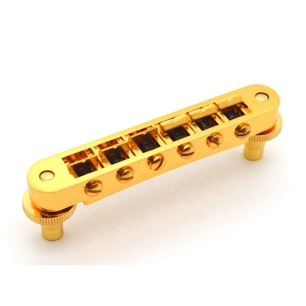 Accessori Aggiorna parti di chitarra professionale ABR1 Jazz Bridge Gold/Chrome