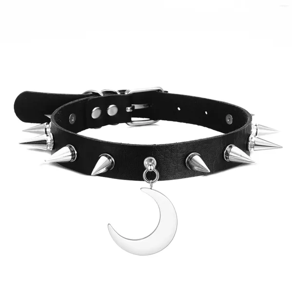 CHOKER COLLA COLON BRIG LONM per le donne CHOKERS CHOKERS GOTH COLLAR CETTURE CRESCENTE GIOTÀ GETICHI ACCESSORI COSTUTTO