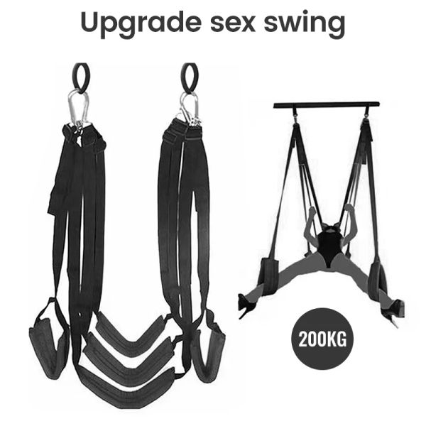 Produkte Tür Sex Swing Leidenschaft für Paare Sex Swing Liebe verbesserte Version Sex Möbel Rückhaltstühle Schwingen Erotische Produkte für Erwachsene