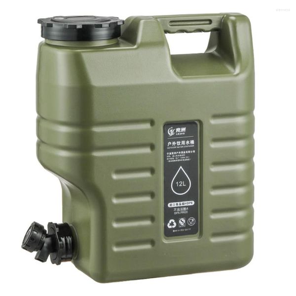 Su Şişeleri 3.2 Galon/12L Depolama Taşıyıcı Büyük Kapasiteli BPA Ücretsiz Araba Tank Gıda Derecesi PE Gerçekten Sızıntı Yok Çok Fonksiyon