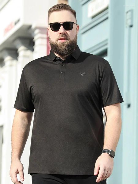 Herren-T-Shirts Baisheng im mittleren Alter Polo-Hemd Fat Guy Kurzarm