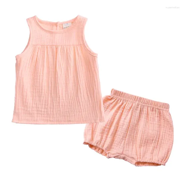 Одежда набор летняя одежда для мальчиков Fashion Solid Color Kids Girls Sette Set 1-4 года.