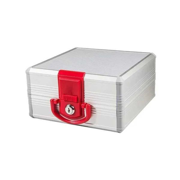 Ящики для хранения байны портативные малые офисные расходные материалы для инструментов 6-9 Регулируемая алюминиевая сплавная ПК Компания Финансовая запечатанная хранилище Q240506