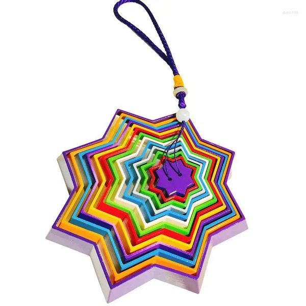 Figurine decorative giocattolo a spirale Magical di Natale Accessori per bambini Accessori che cadono a stella per i campi da gioco rilassanti per gli occhi