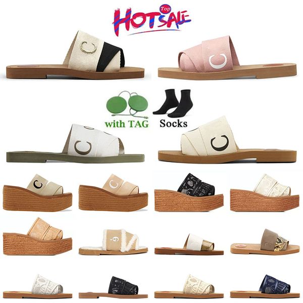 2024 Komfort Original Damen Sandalen Luxus billiges Holzmaultierrutschen Beige weiße schwarze Bodendesigner Fuzzy Fell flauschige Hausschuhe Sommer Schieberegler Frau berühmte Sandles