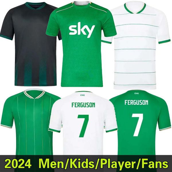 2024 Irlanda maglia calcistica Euro Cup Men Kit Kit Robinson Obafemi Home Green Away 24 25 National Team Hendrick McClean Shirt Football Ferguson Browne Brady