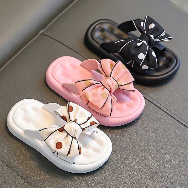 Slipper estate accogliente infradito morbido infradito antiskid baby toddler principessa scivolano ragazze pantofole per bambini sandali per bambini con scarpe da spiaggia di prua