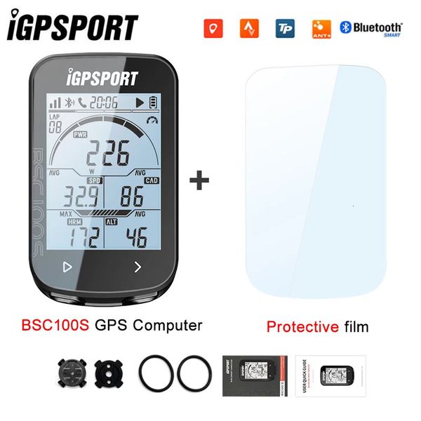 Igpsport BSC100S Ant gps contachilometri per ciclismo per biciclette ciclistica Supporto wireless Support PowerMeter da 2,6 pollici di grande schermo 240507