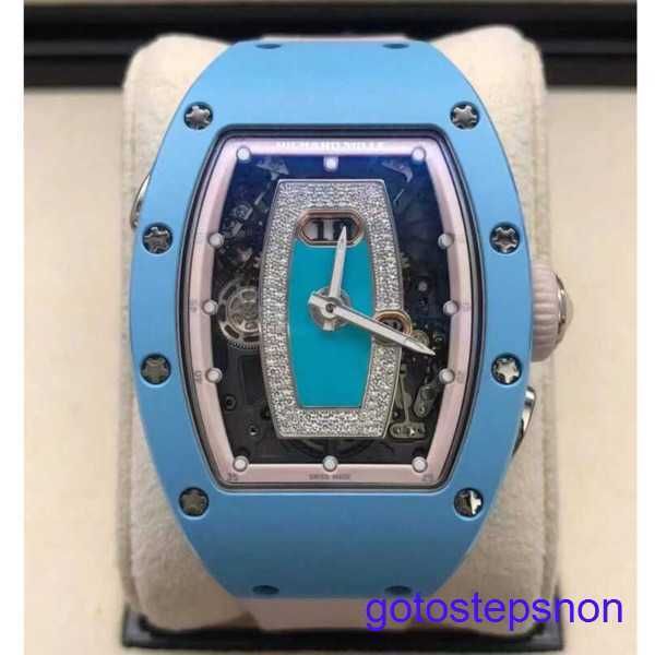 Orologio da polso di movimento RM RM037 ORGHITÀ MECCANICA AUTOMATICA RM037 BLUE Ceramica Blue Womens Fashi