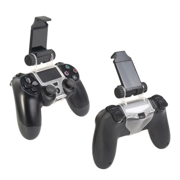 PS4 kontrolör için raflar klip montaj tutucu tutucu telefon montaj tutucuları ücretsiz rotasyon gamepad braket destek standı PS4 P4SLIM Pro