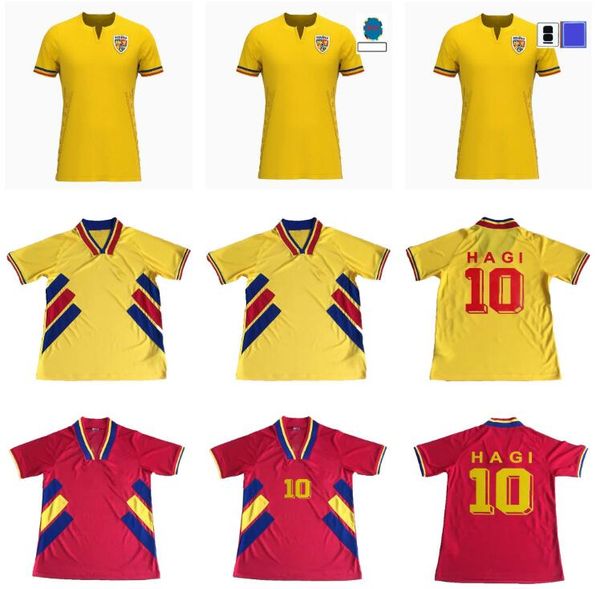 2024 camisas de futebol Romênia 24 25 Alexandru cicicaldau ianis hagi Dennis 94 Camisa de futebol vintage Retro 1994 Camisetas de futebol Maillots Camiseta de Futbol Man Kit Kids Kit Kit Kit Kit Kit Kit