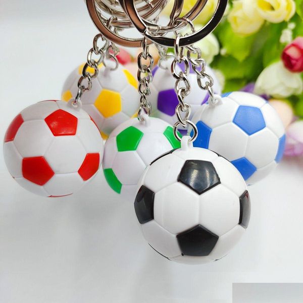 Anelli chiave souvenir Catene Simation Calcini Accessori Accessori Ball Keyrings Holder Bag Fashion Design Design Keys Ebreo