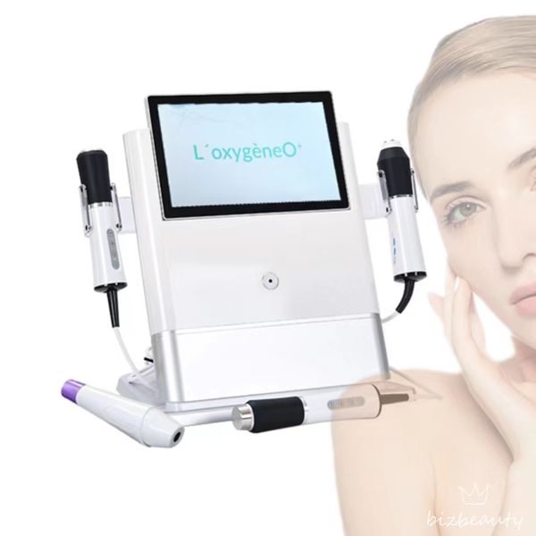 Novo 4 em 1 Oxigênio Máquina Facial RF Ultrassônico Oxigenação Profunda Limpeza Defesa Limpeza de Pele Testador de Pele Skin Strenking