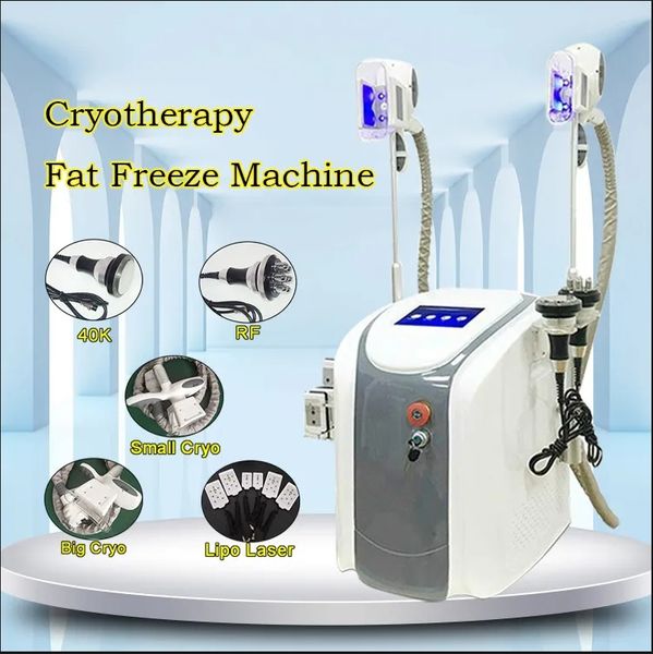 2024 Preço da fábrica Cryolipólise Máquina de congelamento de gordura Crioterapia Slimming Cavitação RF REDUÇÃO DE MÁQUINA LIPO LASER