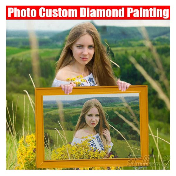 Craft fullcang Photo Custom Diamond Painting 5D DIY Полное изображение со стразами вышивка продажа