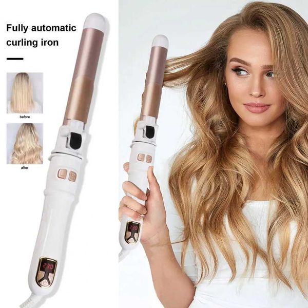 Curling Irons Automatico Curling Curling Curler Tourmaline Ceramic Ceramica Strumento di styling rotante rapido Q240506