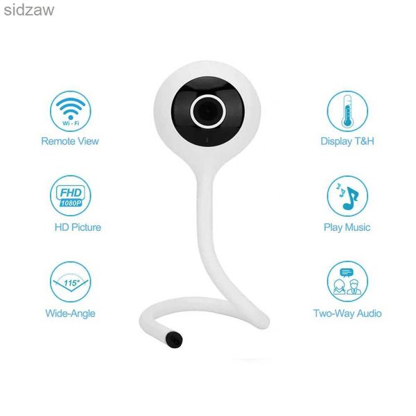 Mini fotocamere Wouwon Baby Monitor Visualizza la temperatura giocando Applicazione CloudEdge Lullabil