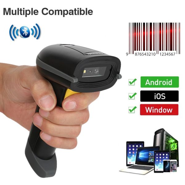 Scanner mini bluetoothcomptible wireless barc scanner 1d barcode lettore mobile scanner Android ios iPad telefono computer telefonico