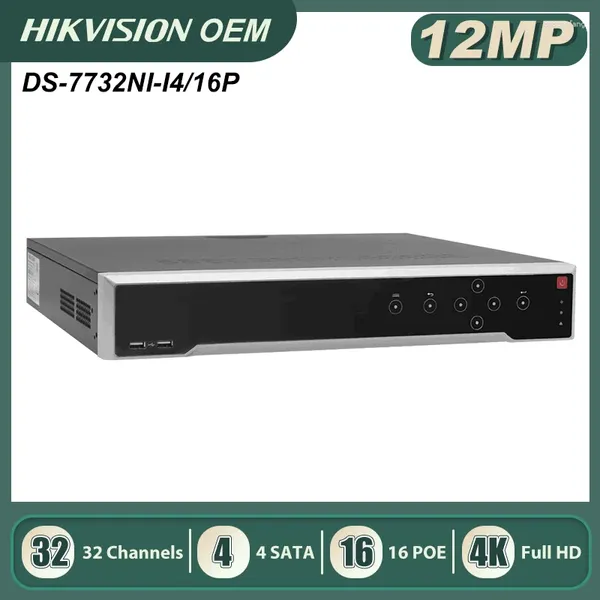 Anpviz Hikvision OEM DS-7732NI-I4/16P 32CH 12MP 4K NVR 16 PORTS POE Supporto 4 Registratore di rete SATA fino a 32 TB