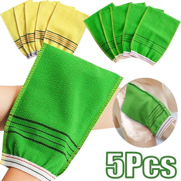 Handschuhe koreanische Peeling Waschlappen Mittasiatische Peeling Badhandschuhe Körperpeelte Handtuch Reinigung Schälen Spa Duschschaum Körpermassage