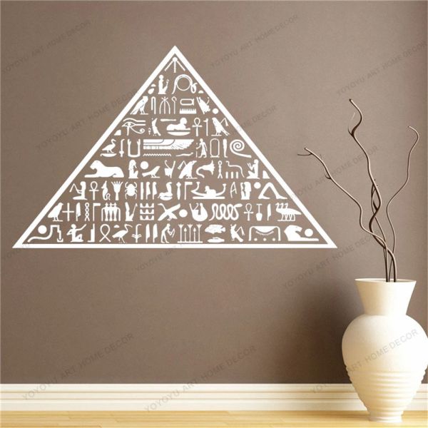 Наклейки Египет Египетская пирамида иероглифы Мордерн Домашние обои Древняя виниловая стена наклеивание домашнее декор искусство искусство настенные наклейки на стенах CX1025