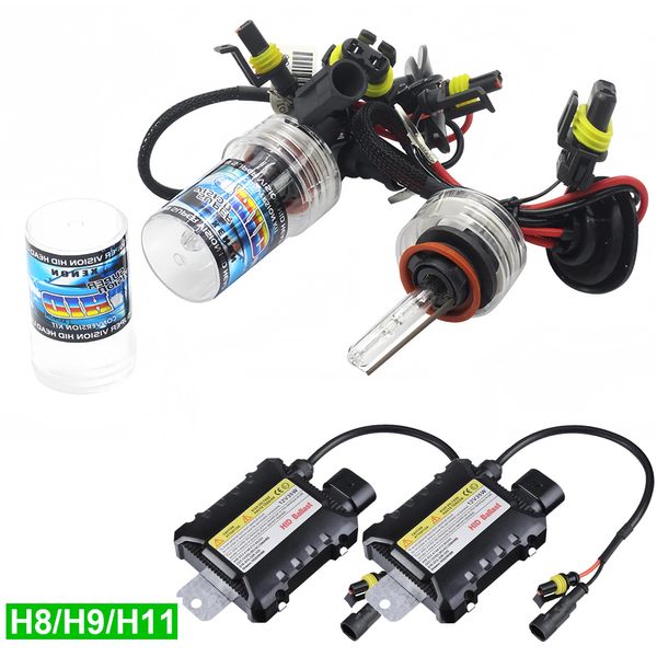 H8/H9/H11 HID Xenon Bulb Bündel mit 55W Auto Leistung AC Digital Universal Ballast 4300K ​​5000K 8000K 12000K Ersatz Halogenleuchten